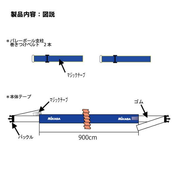 ミカサ バレーボール センターライン踏み越し防止テープ VLP-BL｜bbtown｜02