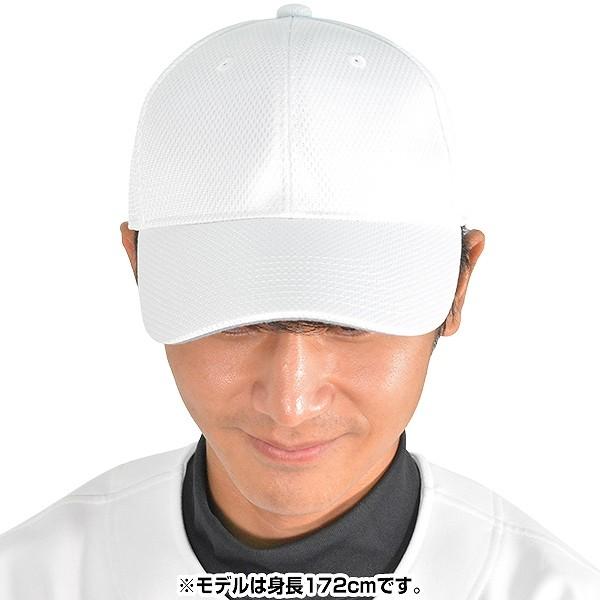 野球 帽子 白 ミズノ オールメッシュ ジュニア メンズ 練習帽 キャップ 六方 アジャスター付き 12JW4B0301 少年 子供 子ども 大人 一般用｜bbtown｜05