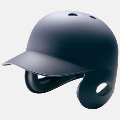 ミズノ 硬式野球 ヘルメット マットネイビー 右打者用