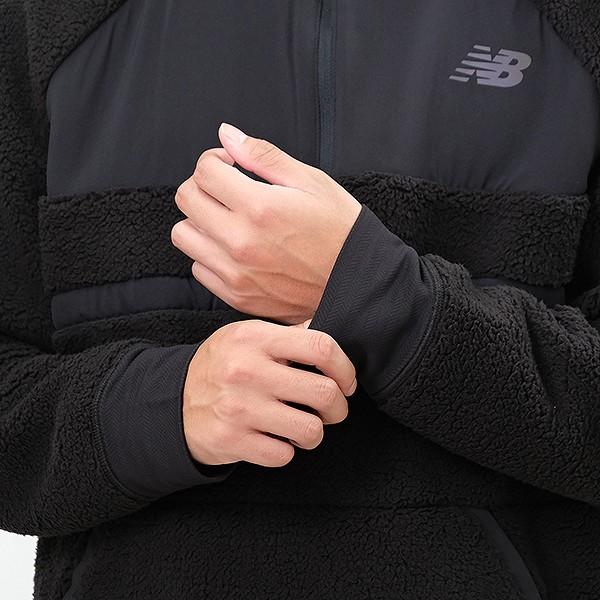 フリースジャケット メンズ ニューバランス Q Speed シェルパ アノラック 長袖 ハーフジップ ブルゾン アウター 冬用 防寒ウェア 保温 吸汗速乾 MT23285 | New Balance | 08