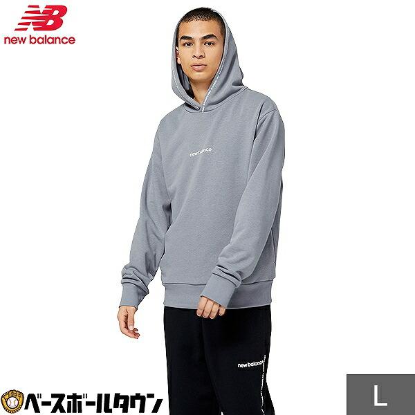 ニューバランス Essentials Magnify Linear Graphic スウェットプルオーバーフーディー MT23516 スポーツ