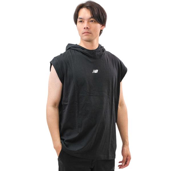 ニューバランス New Balance ノースリーブパーカー BP スリーブレスライトウェイトフーディ 大人 袖なし フーディ フード付き 軽量 吸汗速乾 一般用 MT41706 | New Balance