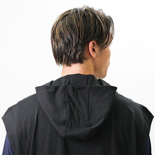 ニューバランス New Balance ノースリーブパーカー BP スリーブレスライトウェイトフーディ 大人 袖なし フーディ フード付き 軽量 吸汗速乾 一般用 MT41706 | New Balance | 05