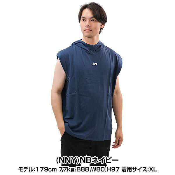 Wjk ノースリーブパーカー L ライトブルー New Balance（ニューバランス） ノースリーブパーカー BP スリーブレス