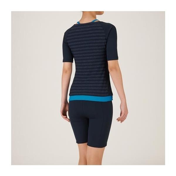 MIZUNO ミズノ アクアフィットネス用セパレーツ 半袖/3.5分丈