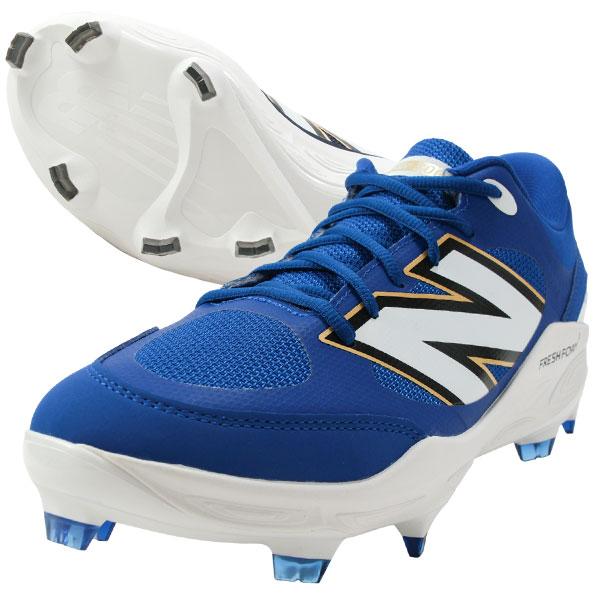 新品　ニューバランス　野球　ソフトボール　ポイントスパイク　PL3000 ブルー New Balance（ニューバランス） 交換無料 野球 スパイク ポイント 大人