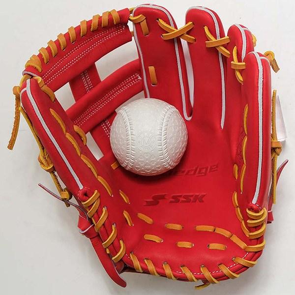 SSK 野球グローブ 赤 軟式用 エスエスケイ 少年軟式 Supersoftシリーズ SSK 【野球・ソフト