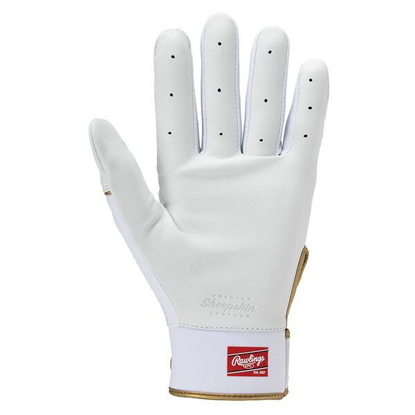 Rawlings 野球グローブ ホワイトレザー Rawlings（ローリングス） 交換無料 野球 バッティンググローブ 大人