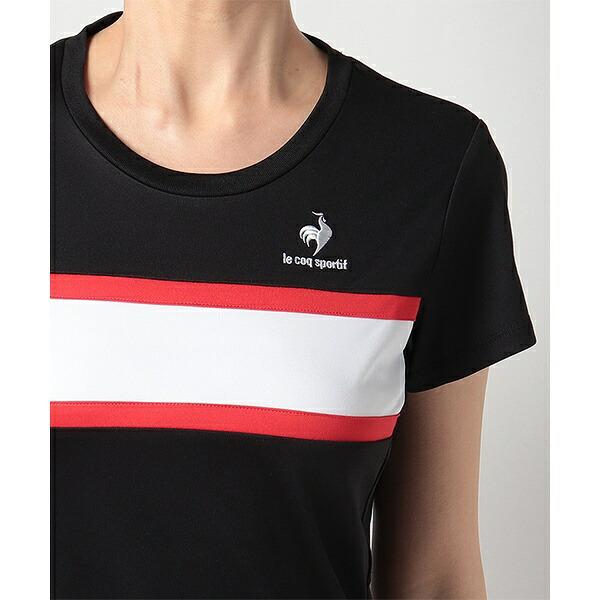 ルコックスポルティフ LE COQ SPORTIF QGWRJA02 Tシャツ テニス ルコック JTA公認 ゲームシャツ レディース テニスウェア T