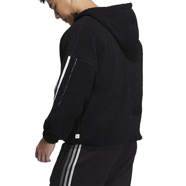 フリースジャケット パーカー ボアジャケット メンズ アディダス 長袖 ジップアップ フルジップ フード付き ブルゾン アウター 冬用 防寒ウェア 大人 RM015 | adidas | 04