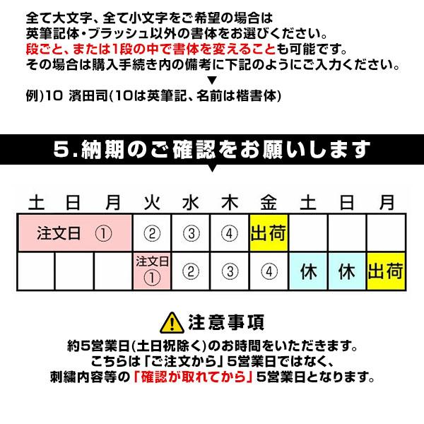 本体別売り ベルクロタイプ シューズ用刺繍オプション 1段まで刺繍有料