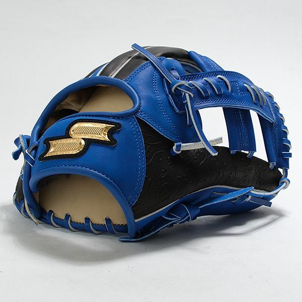 SSK 軟式野球用グローブ ブラック×ブルー　内野用　サイズ6L エスエスケイ（SSK） 交換無料 野球 グローブ 軟式 大人 右投げ 内野手