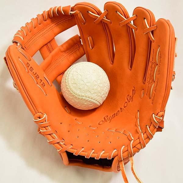 SSK 軟式グローブ ブラウン/レッド スーパーソフト 交換無料 野球 SSK 少年軟式 グローブ オールラウンド
