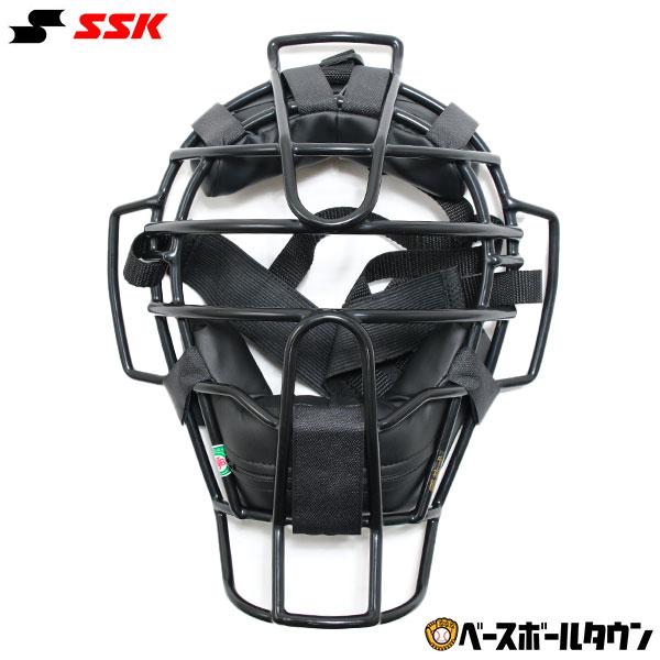 野球審判　マスク&袋 エスエスケイ（SSK） 野球 審判マスク 軟式 軟式審判用マスク M号球