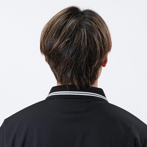 SSK 野球 審判用ポロシャツ 黒 ストライプ ポケット付 サイズO