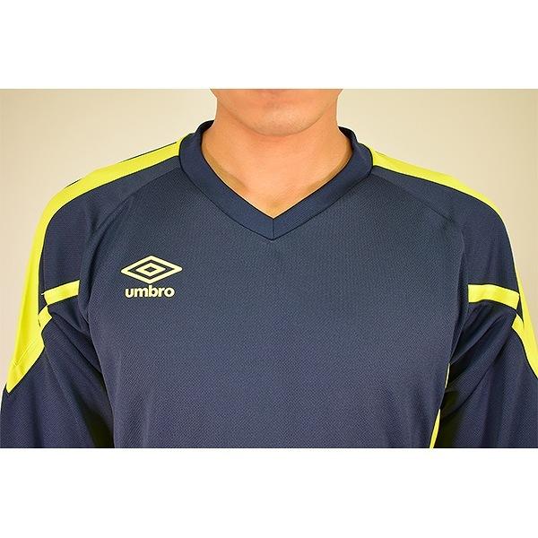 umbro アンブロ プラクティスシャツ 長袖 メンズ サッカー 吸汗