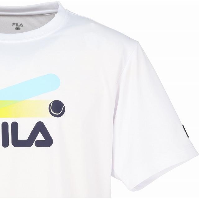 FILA（フィラ） テニス Tシャツ メンズ プラクティスTシャツ 半袖 丸首