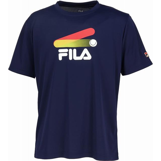 FILA（フィラ） テニス Tシャツ メンズ プラクティスTシャツ 半袖 丸首