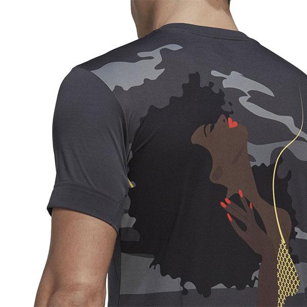 テニス アディダス プラクティスTシャツ メンズ 全米オープンモデル 半袖 丸首 テニスウェア 吸汗速乾 吸湿 メッシュ テベ・マググコラボ USオープンモデル | adidas | 03