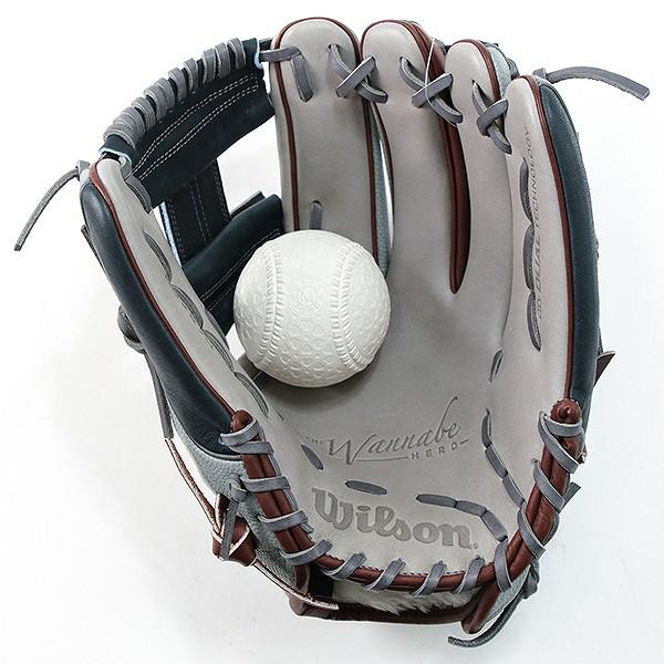 The Wannabe Hero 交換無料 野球 グローブ 軟式 大人 ウイルソン