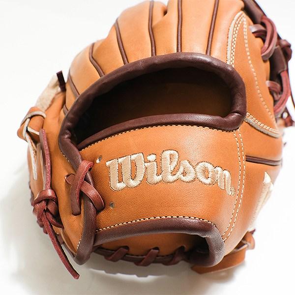 交換無料 野球 グローブ 軟式 大人 右投げ ウィルソン Wilson 一般用 ワナビー ヒーロー デュアル 87型 内野手用 サイズ：11.75 WBW1037-90 型付け可能(G)の画像