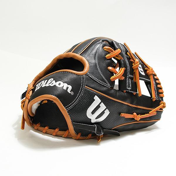交換無料 野球 グローブ 軟式 大人 右投げ ウィルソン Wilson 一般用 ワナビー ヒーロー デュアル 87型 内野手用 サイズ：11.75 WBW1037-94 型付け可能(G)の画像