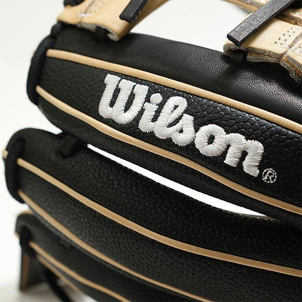 交換無料 野球 グローブ 軟式 大人 右投げ ウィルソン Wilson 一般用 ワナビー ヒーロー デュアル 87型 内野手用 サイズ：11.75 WBW1037-96 型付け可能(G)の画像
