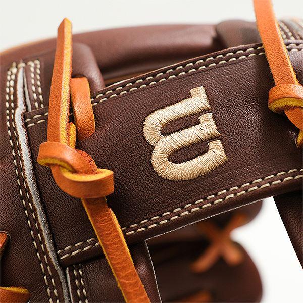 交換無料 野球 グローブ 軟式 大人 右投げ ウィルソン Wilson 一般用 ワナビー ヒーロー デュアル 1723型 内野手用 サイズ：11.75 WBW1038-08 型付け可能(G)の画像
