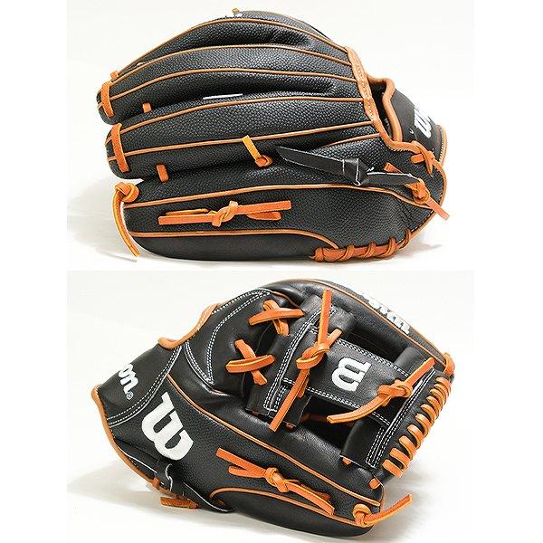 交換無料 野球 グローブ 軟式 大人 右投げ ウィルソン Wilson 一般用 ワナビー ヒーロー デュアル 1723型 内野手用 サイズ：11.75 WBW1038-10 型付け可能(G)の画像