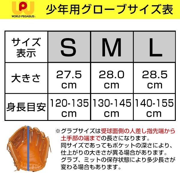 ミズノ製グラブ袋おまけ 交換無料 野球 グローブ 少年軟式 少年 ワールドペガサス エディットFL オールラウンド用 右投用 サイズS WGJ3FEDS 型付け可能(G)｜bbtown｜11