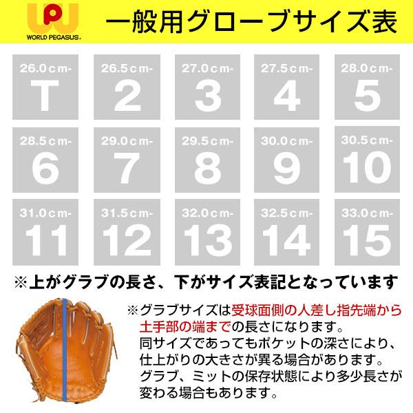 ミズノ製グラブ袋おまけ 交換無料 野球 グローブ 硬式・軟式兼用 大人 左投げ ワールドペガサス 桑田モデル 投手・内野手用 サイズ8 WGN3FSOMKB 型付け可能(G)｜bbtown｜13