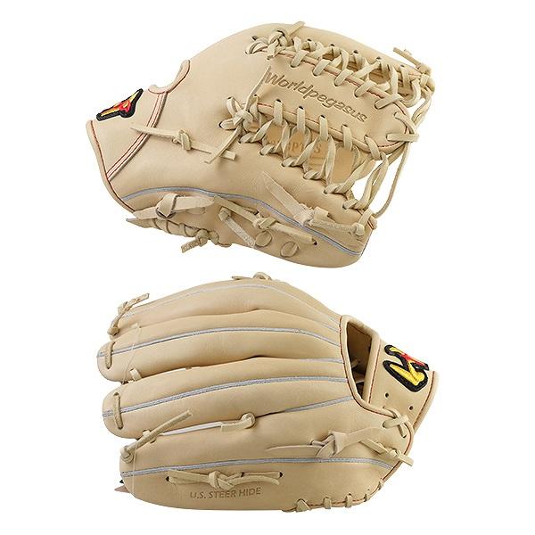 Grand Top Pegasus 硬式グローブ クリーム色値下げ可能 GRAND PEGASUS TOP 交換無料 野球 グローブ 硬式軟式兼用 右投げ