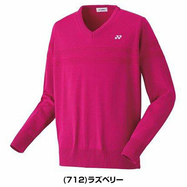 YONEX レッド Vネックウェア Oサイズ YONEX（ヨネックス） テニス バドミントン セーター メンズ レディース