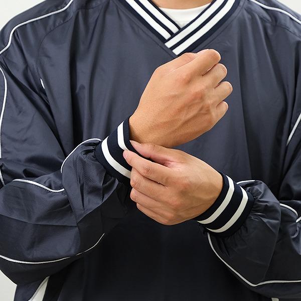ゼット 野球 シャカシャカ ウインドシャツ 長袖 大人 Vネック V ゼット 野球 シャカシャカ ウインドシャツ 長袖 大人 Vネック V