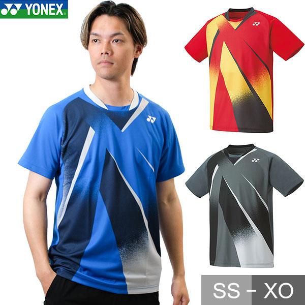 ヨネックス テニス バドミントン Tシャツ ユニゲームシャツ フィットスタイル 男女兼用 ユニセックス 半袖 テニスウェア YONEX 10537 | YONEX