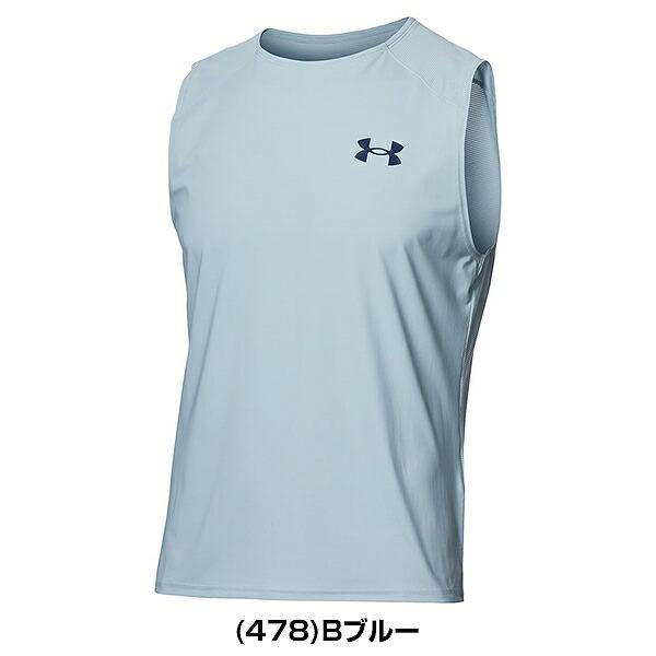Tシャツ ノースリーブ アンダーアーマー アイソチル スリーブレス Tシャツ 大人 ウェア 抗菌防臭 1372671 2022年NEWモデル メール便可 | UNDER ARMOUR | 03