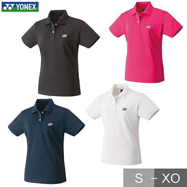 ヨネックス テニス バドミントン ゲームシャツ レディース ポロシャツ 日本バドミントン協会審査合格品 半袖 UVカット 吸汗速乾 20800 | YONEX