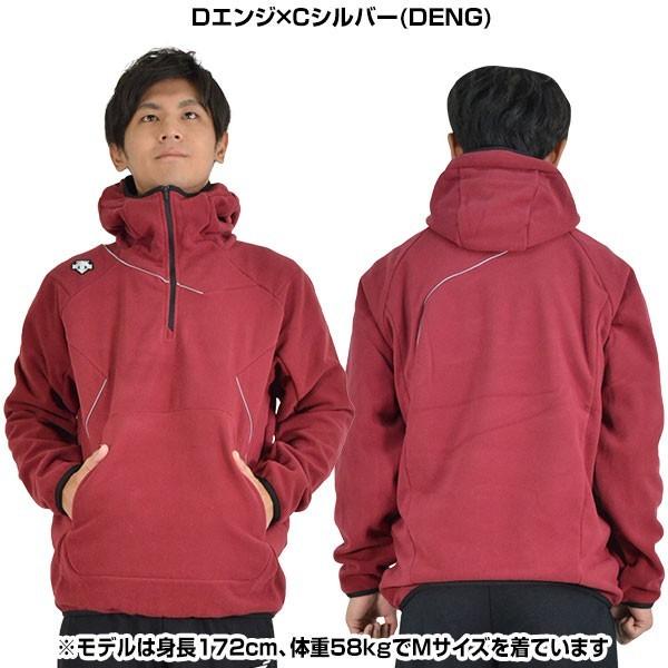 DESCENTE デサント フリースジャケット 野球 保温 防風 フード DESCENTE デサント フリースジャケット 野球 保温 防風 フード