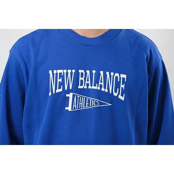 スウェット トレーナー 大人 ニューバランス New Balance ペナント クルーネックスウェット プリント プルオーバー 丸首 クルーネック 長袖 MT43950 | New Balance | 08