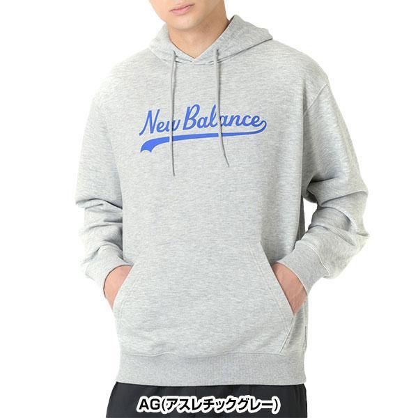パーカー 大人 ニューバランス New Balance レガシースクリプト フーディー スウェット フード付き 長袖 スエット トレーナー トップス MT43951 | New Balance | 02