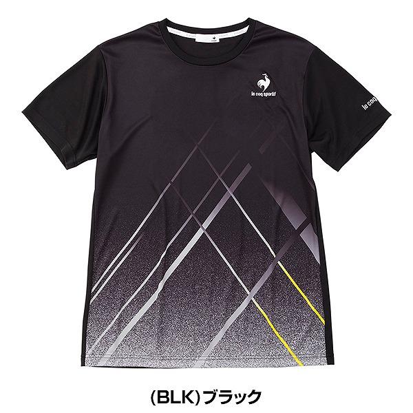 テニス ルコック JTA公認 グラデーションゲームシャツ メンズ テニスウェア Tシャツ 半袖 吸汗速乾 UVカット UPF15 スポーツ ルコックスポルティフ QTMTJA93｜bbtsp｜12