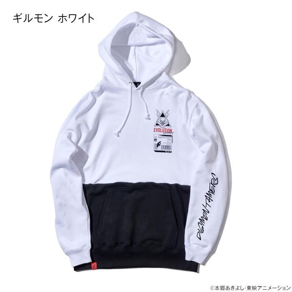 デジモンテイマーズ　ツートーンパーカー　テリアモン　Sサイズ デジモンテイマーズ ツートーンパーカー テリアモン Sサイズ デジモン