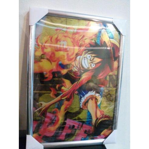 日本最級 ワンピース 額入り 3d ポスター パネル ルフィ 約43 31cm Wantannas Go Id