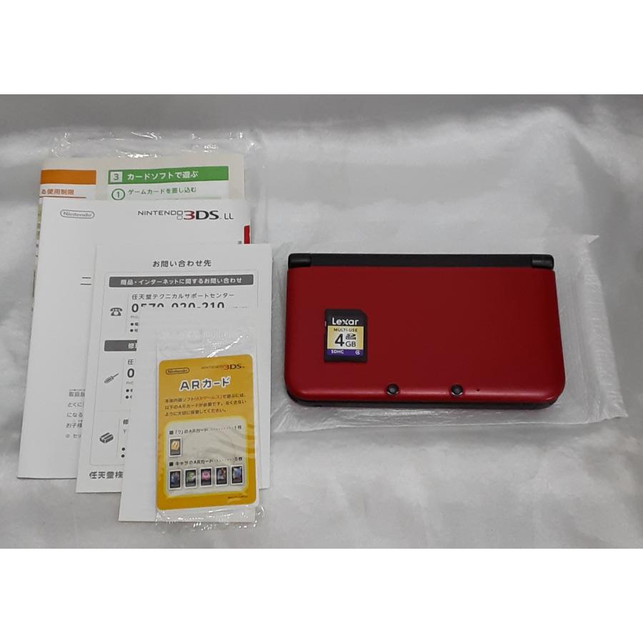 ニンテンドー3DSLL 本体 レッド×ブラック 赤 黒 本体 任天堂 Nintendo ゲーム機 箱・説明書付き 初期化及び動作確認済み |  | 02