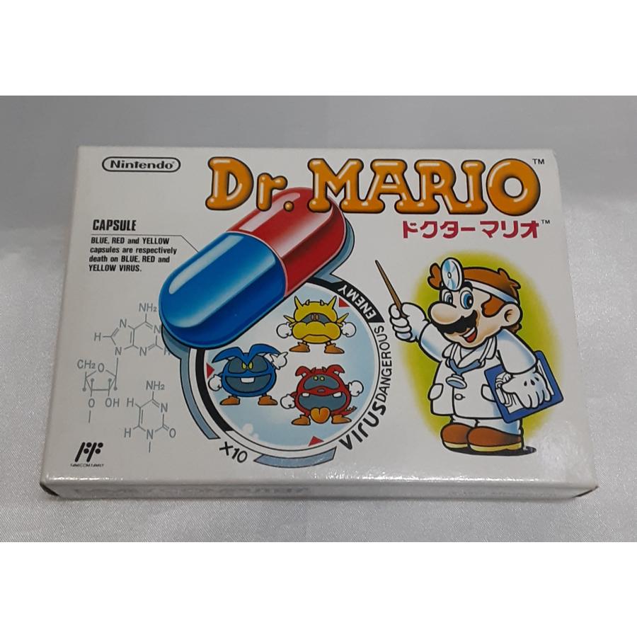 ドクターマリオ Dr.MARIO FC ファミコン ファミリーコンピュータ ゲームソフト 箱・説明書付き 動作確認済み | 