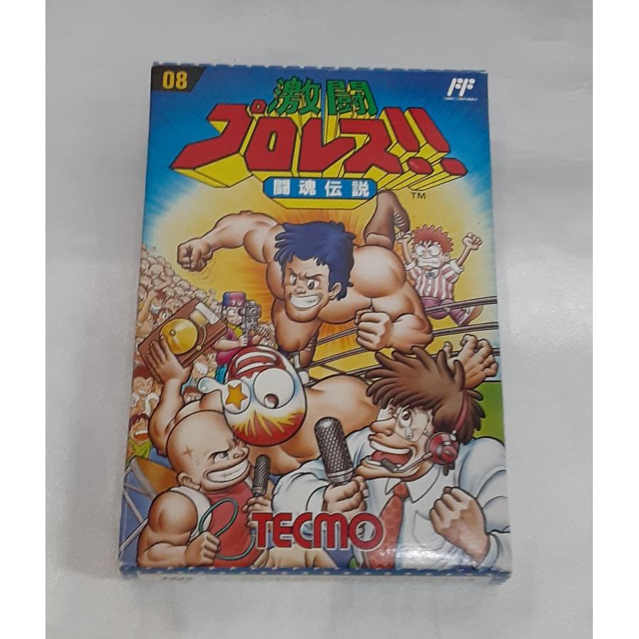 激闘プロレス!! 闘魂伝説 テクモ FC ファミコン ファミリーコンピュータ 箱・説明書付き 動作確認済み | 