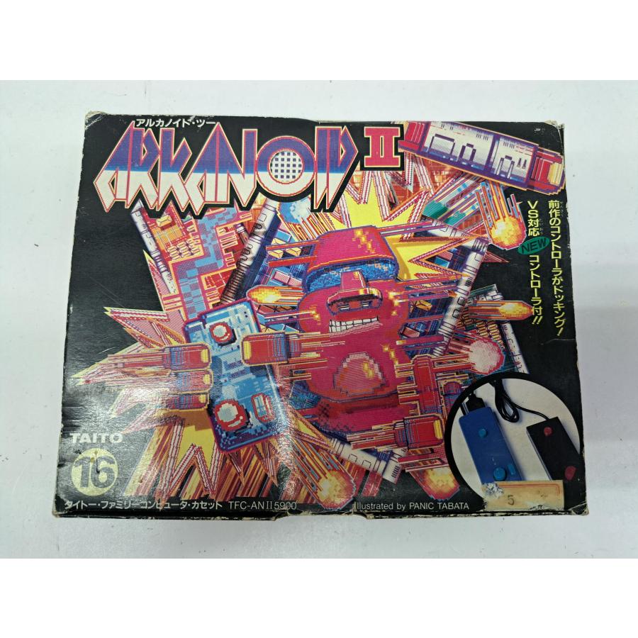 アルカノイドII アルカノイド2 ファミコン FC 箱・説明書付き : B