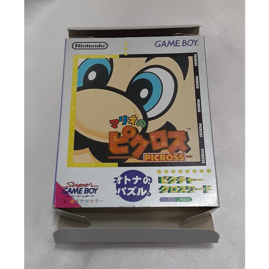 マリオのピクロス PICROSS ゲームボーイ GB GAME BOY 箱・説明書付き ゲームソフト 動作確認済み |  | 03