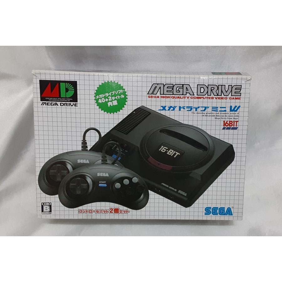 メガドライブミニW 本体 SEGA セガ MEGA DRIVE MD ゲーム機 動作確認済み 魔導物語 武者アレスタ サンダーフォース 大魔界村等 | 
