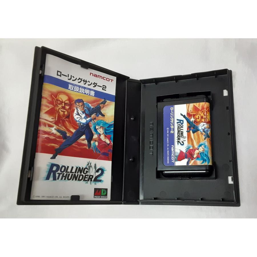 ローリングサンダー2 ROLLING THUNDER2 メガドライブ SEGA セガ MEGA DRIVE MD ゲームソフト 動作確認済み 箱と説明書付き |  | 04